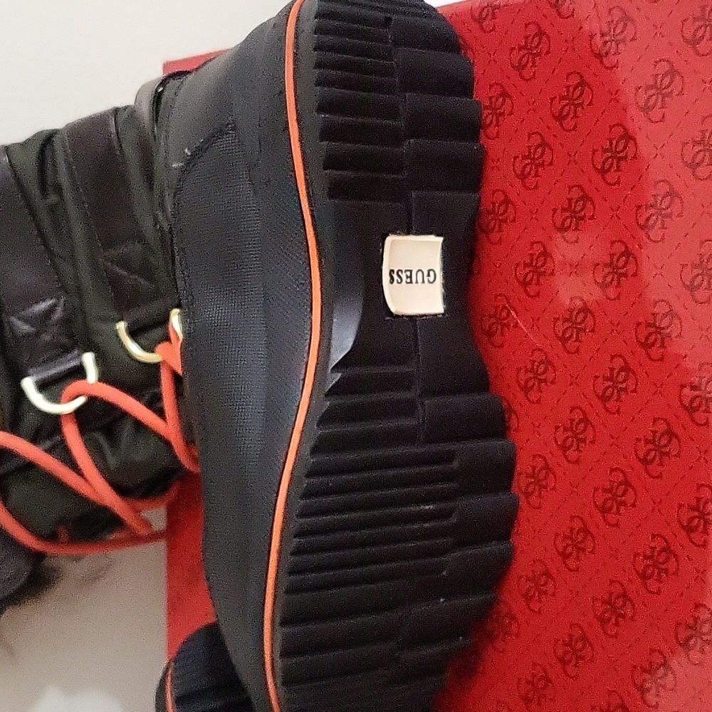 Guess Tall Winter Tie Up Boots - Picture 11 of 12